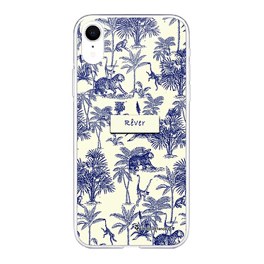 LaCoqueFrançaise Coque iPhone Xr silicone transparente Motif Botanic Rêve ultra resistant