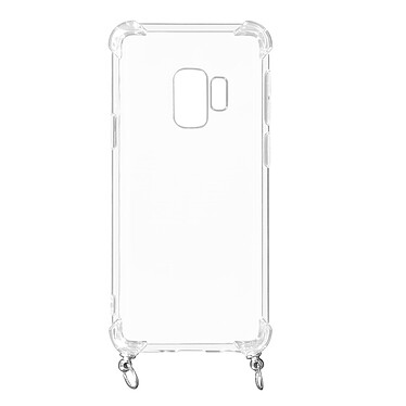 Avizar Coque Galaxy S9 Anneau personnalisable avec bijou/Chaîne - Transparent