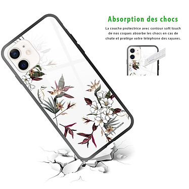 Avis LaCoqueFrançaise Coque iPhone 12 Mini Coque Soft Touch Glossy Fleurs Sauvages Design