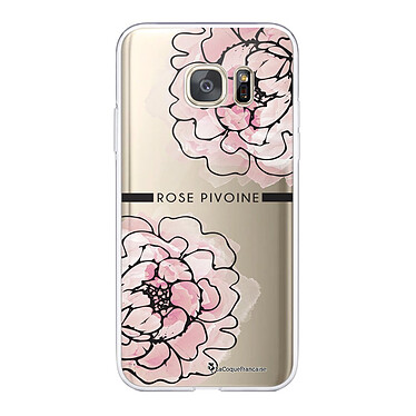 LaCoqueFrançaise Coque Samsung Galaxy S7 360 intégrale transparente Motif Rose Pivoine Tendance
