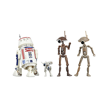 Star Wars : The Mandalorian Black Series - Pack 4 figurines R5-D4, BD-72 & Pit Droids