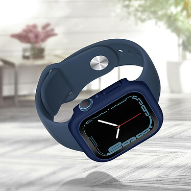 Acheter Avizar Coque Apple Watch Serie 7 (45mm) Rigide Finition Soft-touch Enkay bleu