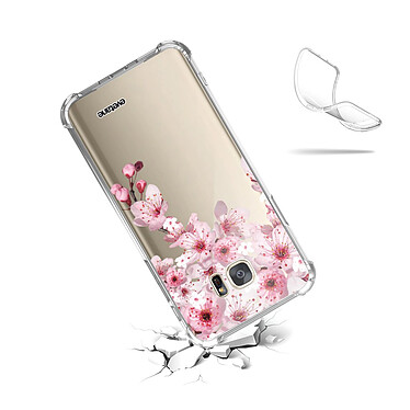 Acheter Evetane Coque Samsung Galaxy S7 anti-choc souple angles renforcés transparente Motif Cerisier