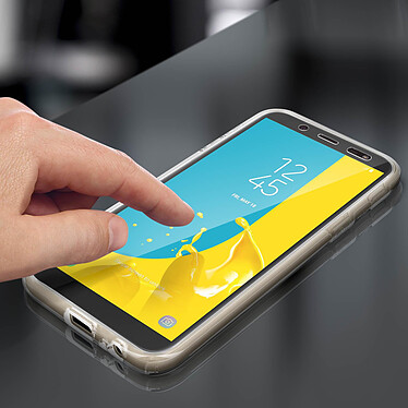Avis Avizar Coque Samsung Galaxy J6 Protection Silicone + Arrière Polycarbonate Transparent