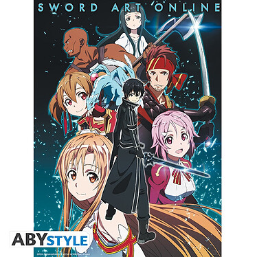 Sword Art Online -  Poster Membres Groupe (52 X 38 Cm)