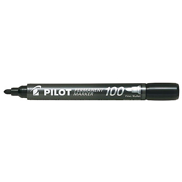PILOT Marqueur permanent SCA-100 pointe ogive 1mm noir x 12
