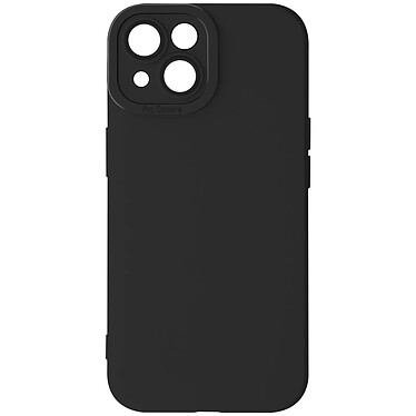 Avizar Coque pour iPhone 13 Silicone Mat Protection Caméra Noir