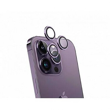 Force Glass Protecteur de caméra pour iPhone 14 Pro/14 Pro Max Original Ultra-résistant Violet