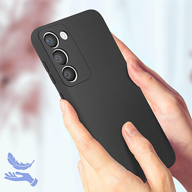 Acheter Avizar Coque pour Samsung Galaxy S23 Plus Silicone Semi-rigide Finition Douce au Toucher Fine  Noir