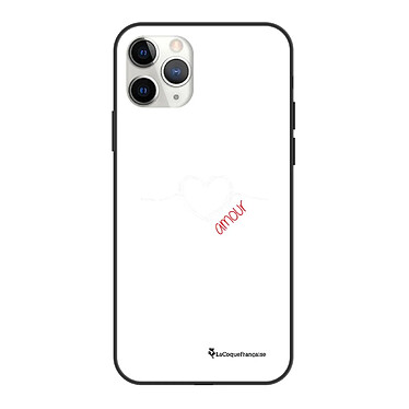 LaCoqueFrançaise Coque iPhone 12 Pro Max Coque Soft Touch Glossy Coeur Blanc Amour Design