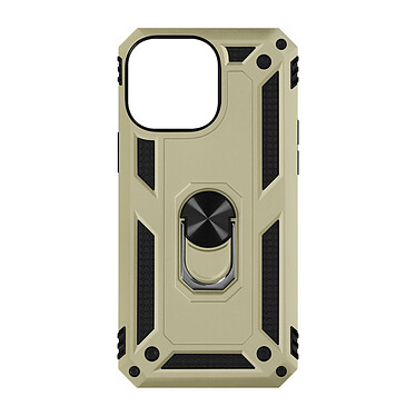 Avizar Coque pour iPhone 15 Pro Max Antichoc Hybride Bague Support Magnétique  Or