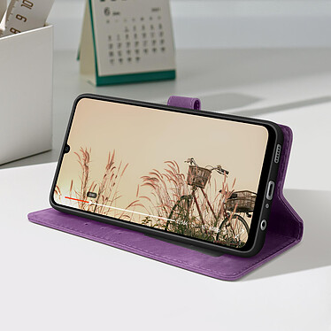 Acheter Avizar Etui pour Samsung Galaxy A05 Simil Cuir Effet Brossé Dragonne  Violet