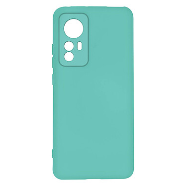 Avizar Coque pour Xiaomi 12T et 12T Pro Silicone Semi-rigide Finition Soft-touch Fine  turquoise