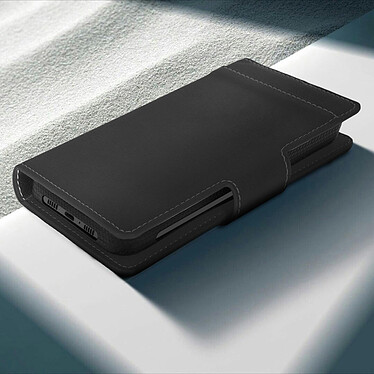 Avizar Housse pour Smartphone 4.5 à 5 pouces Universelle Porte-cartes Fonction slide  noir pas cher