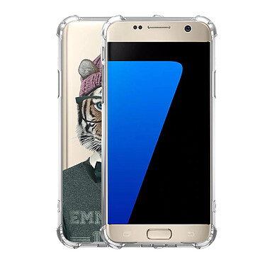 Avis Evetane Coque Samsung Galaxy S7 anti-choc souple angles renforcés transparente Motif Tigre Fashion