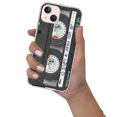 Evetane Coque iPhone 13 silicone transparente Motif Cassette ultra resistant pas cher