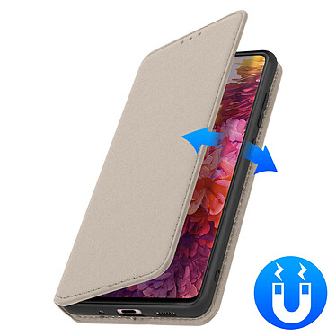 Avizar Housse Samsung Galaxy S20 FE Folio Portefeuille Fonction Support Or pas cher
