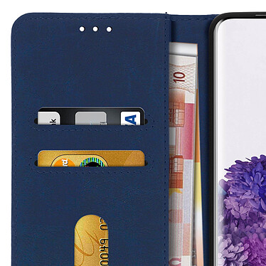 Avizar Étui Samsung Galaxy S20 Housse Intégrale Porte-carte Fonction Support bleu pas cher