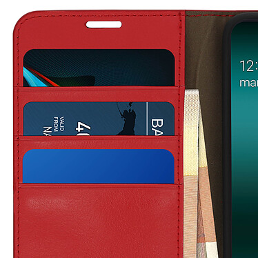 Acheter Avizar Étui Samsung Galaxy A50 Housse Folio Cuir Support Vidéo rouge