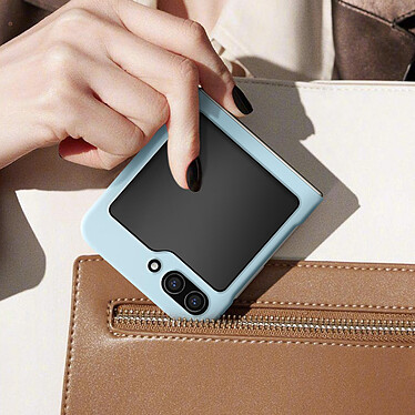 Acheter Avizar Coque MagSafe pour Samsung Galaxy Z Flip 5 Rigide Design Fin  Bleu Clair