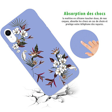 Avis LaCoqueFrançaise Coque iPhone Xr Silicone Liquide Douce lilas Fleurs Sauvages
