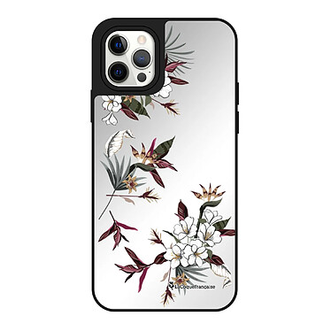 LaCoqueFrançaise Coque iPhone 12/12 Pro miroir Fleurs Sauvages Design