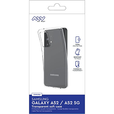 Acheter Myway Coque pour Samsung Galaxy A52S / A52 Souple en TPU Transparent