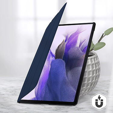 Avizar Étui Samsung Galaxy Tab S7 FE Support Vidéo et clavier Design Fin Bleu pas cher