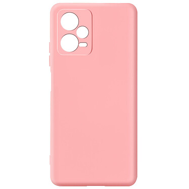 Avizar Coque pour Xiaomi Redmi Note 12 5G Silicone Semi-rigide Finition Douce au Toucher Fine  Rose