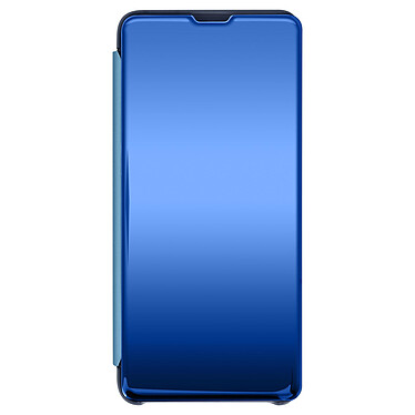 Avizar Housse Oppo Find X3 Pro Clapet translucide Miroir Support Vidéo bleu