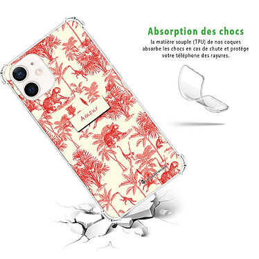 Avis LaCoqueFrançaise Coque iPhone 12 mini Silicone antichocs Solides coins renforcés  transparente Motif Botanic Amour