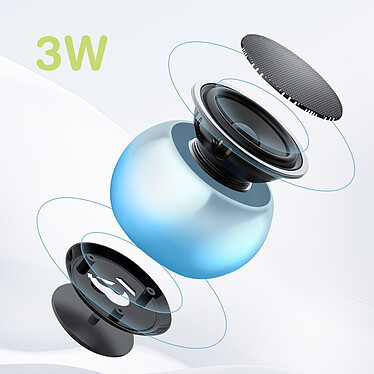 Avis Moxie Mini Enceinte Sans-fil Bluetooth Autonomie 3h Design Ultra-compact Bleu