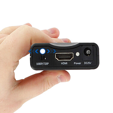 LinQ Adaptateur Vidéo Péritel vers HDMI 1080P SCART-HDMI  Noir pas cher