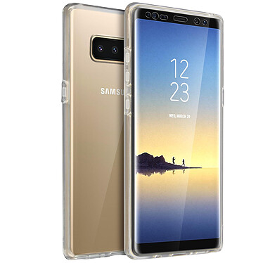 Avizar Coque Galaxy Note 8 Protection Silicone + Arrière Polycarbonate - Transparent