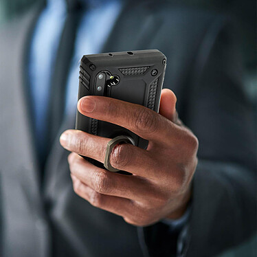 Avis Avizar Coque Samsung Galaxy Note 10 Bi matière Rigide Souple Bague Support Vidéo Noir