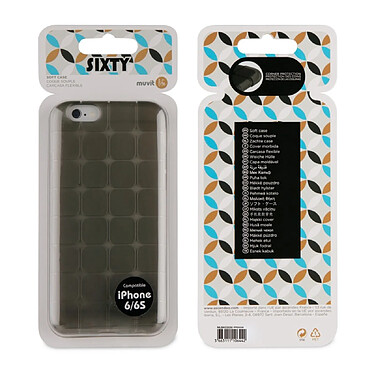 Avis Muvit Coque pour iPhone 6 / 6S / 7 / 8 Souple Sixty Noir