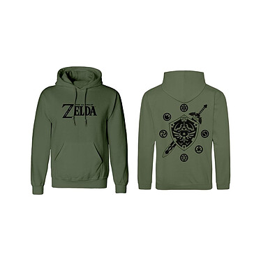 The Legend of Zelda - Sweat à capuche Logo And Shield - Taille S