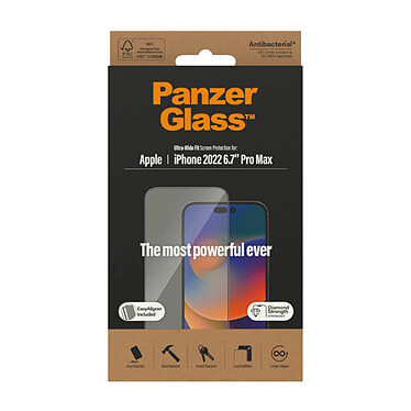 PanzerGlass Protection d'écran Ultra-Wide Fit pour iPhone 14 Pro Max pas cher