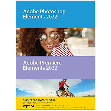 Adobe Photoshop Elements & Premiere Elements 2022 - EDUCATION - Licence perpétuelle - 2 PC - A télécharger