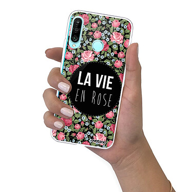 Evetane Coque Huawei P30 Lite/ P30 Lite XL 360 intégrale transparente Motif La Vie en Rose Tendance pas cher