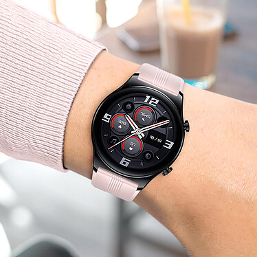Avizar Bracelet pour Honor Watch GS3 Silicone Soft Touch Rose pas cher