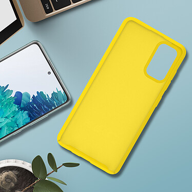 Avis Avizar Coque pour Galaxy S20 FE Semi-rigide Soft Touch Compatible QI jaune