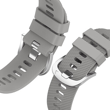 Avis Avizar Bracelet pour Samsung Galaxy Watch Active 2 40mm Silicone Texturé Gris