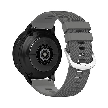 Avizar Bracelet pour Samsung Galaxy Watch Active 2 40mm Silicone Texturé Gris Foncé