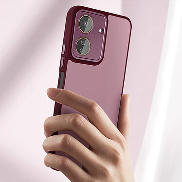 Avis Avizar Coque pour Xiaomi Redmi 13C Dos Rigide Fumé Bloc Caméra Protégé Bordeaux