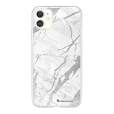 LaCoqueFrançaise Coque iPhone 11 silicone transparente Motif Marbre gris ultra resistant