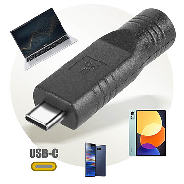 Avizar Adaptateur de Charge  DC 5.5 x 2.1mm vers USB-C pas cher