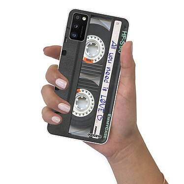 Evetane Coque Samsung Galaxy A41 360 intégrale transparente Motif Cassette Tendance pas cher
