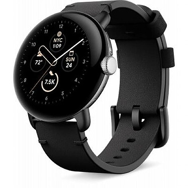 Avis Google Bracelet Cuir pour Pixel Watch Taille S Noir