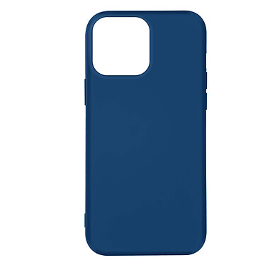 Avizar Coque pour iPhone 14 Pro Silicone Semi-rigide Finition Soft-touch Fine  bleu